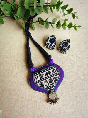 PURPLE PARNA NECKLACE SET