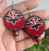 fabric earrings