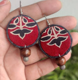 fabric earring