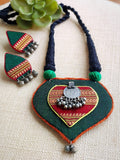 GREEN PARNA NECKLACE SET