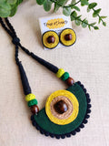 GREEN JUTE NECKLACE