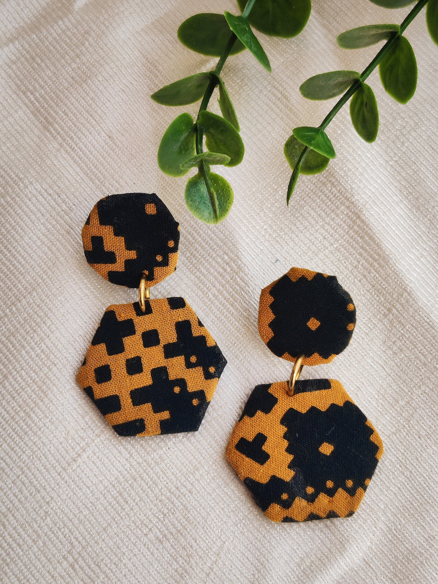 fabric earring