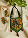 Musturd Geen Panchakoni Necklace Set