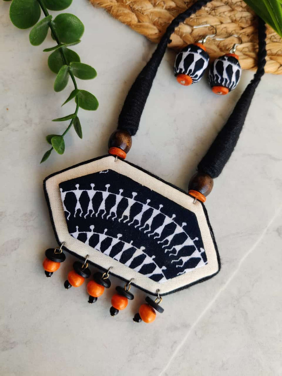 warli boho necklace