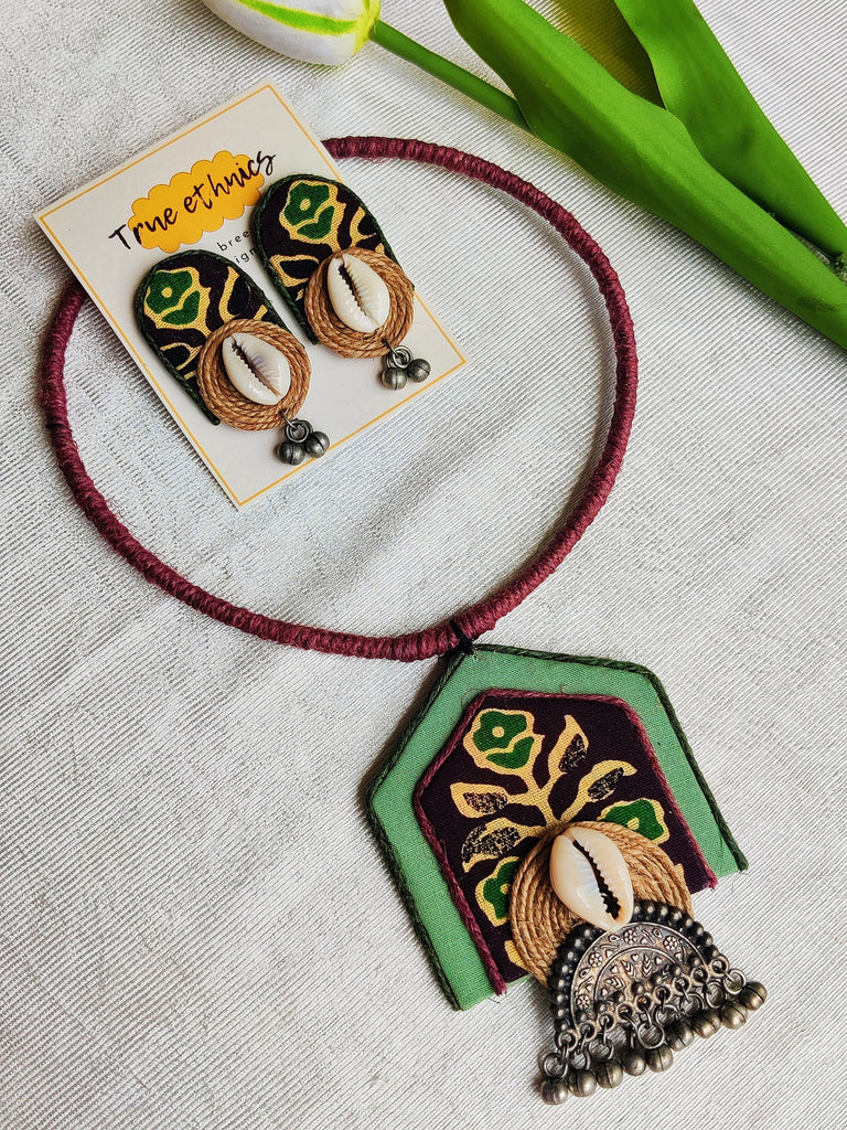 GREEN AND PURPLE HASLI SET