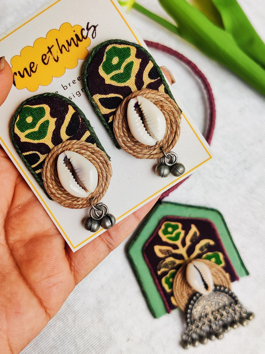 GREEN AND PURPLE HASLI SET