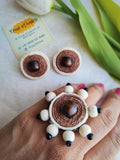 BROWN JUTE RING