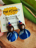 INDIGO POTLI EARRING