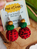 RED POTLI EARRING