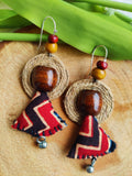 JUTE SAMOSA EARRING ZIGZAG