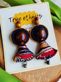 AJRAKH SAMOSA EARRING