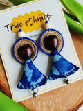 INDIGO SAMOSA EARRING
