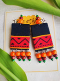 RED STATEMENT EARRINGS