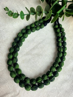 OLIVE GREEN FABRIC MALA