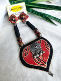 PARNA BRICK RED NECKLACE SET