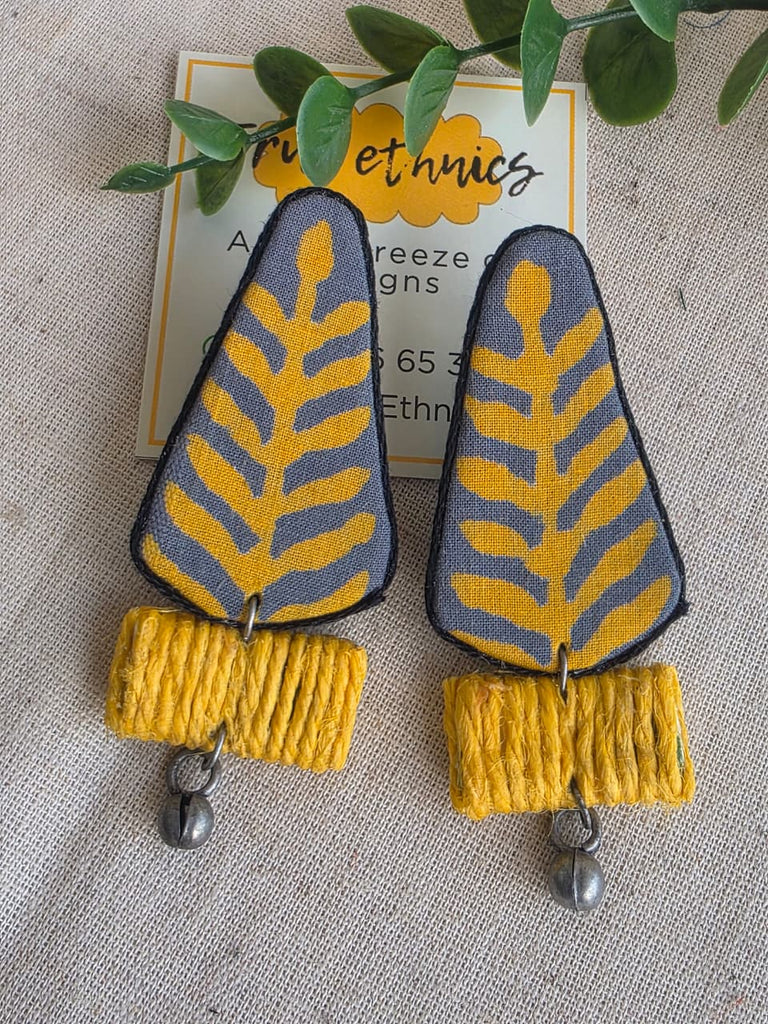 YELLOW CONE EARRING