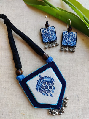 BLUE AND WHITE NECKLACE PANCHAKONI
