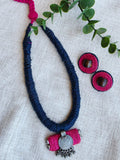 JUTE NECKLACE  PINK