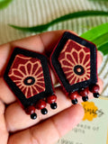 RED CHAUKON STUDS
