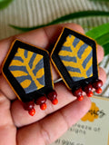 YELLOW CHAUKON STUDS