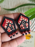 ORANGE  CHAUKON STUDS