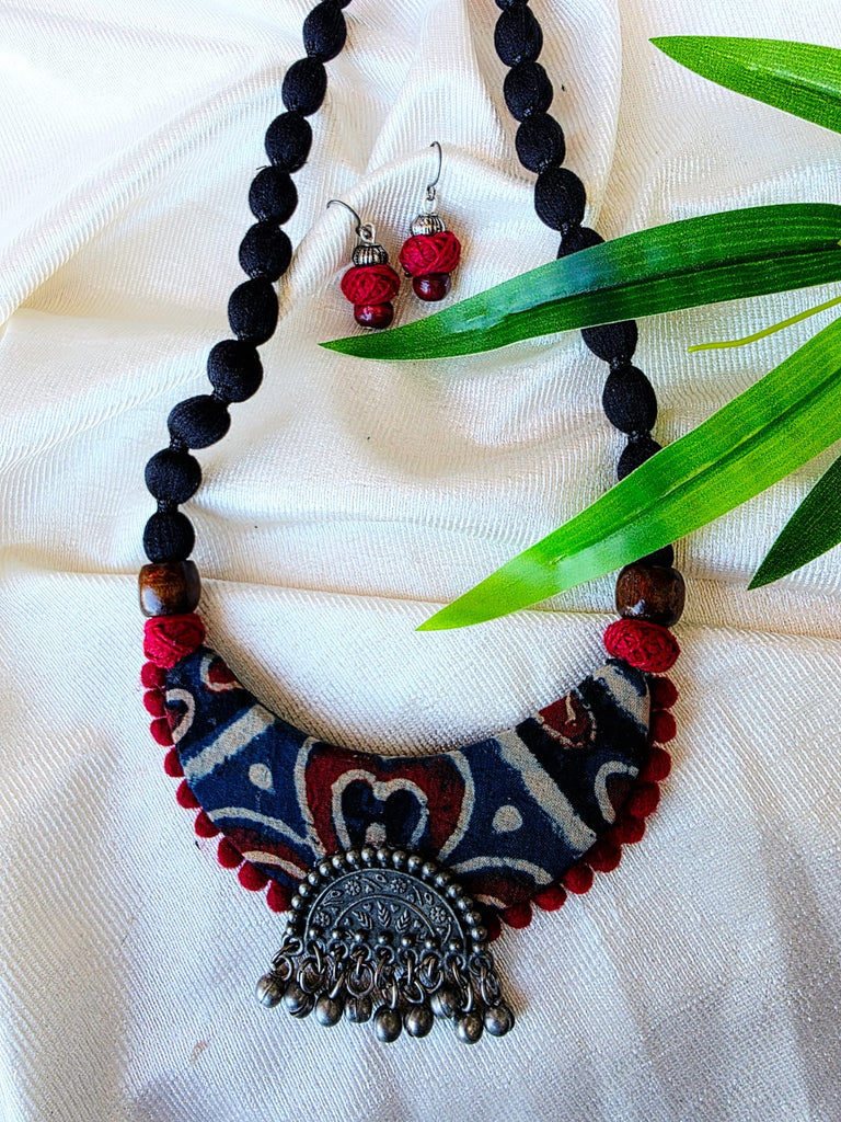 AJRAKH CHANDRAKALA NECKPIECE