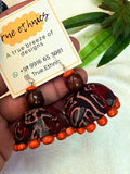 black beaded zhumki
