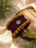 MAROON  BEADED HANDCUFF