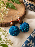 BLUE POTLI EARRING