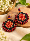 Chandra earrings red