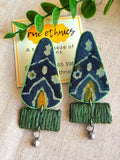 GREEN CONE EARRING