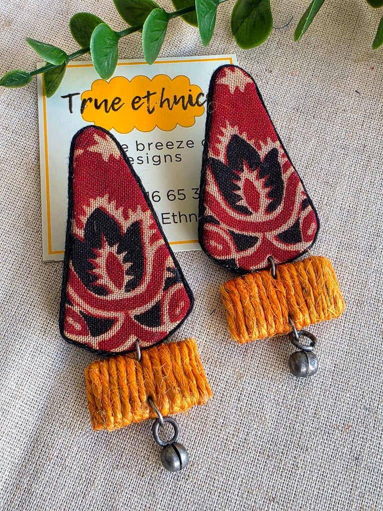 RED CONE EARRING